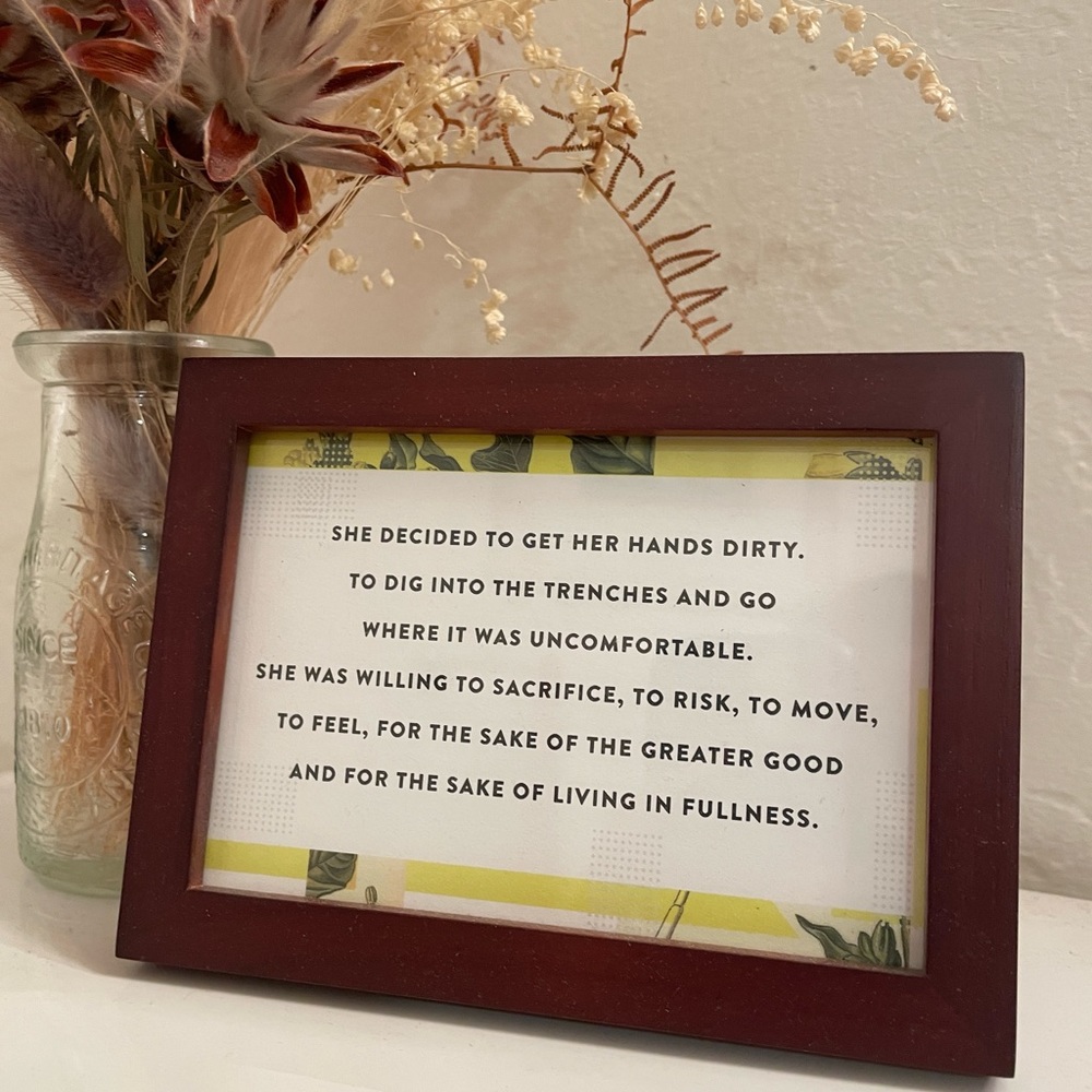 Framed Inspiration Quote for Women